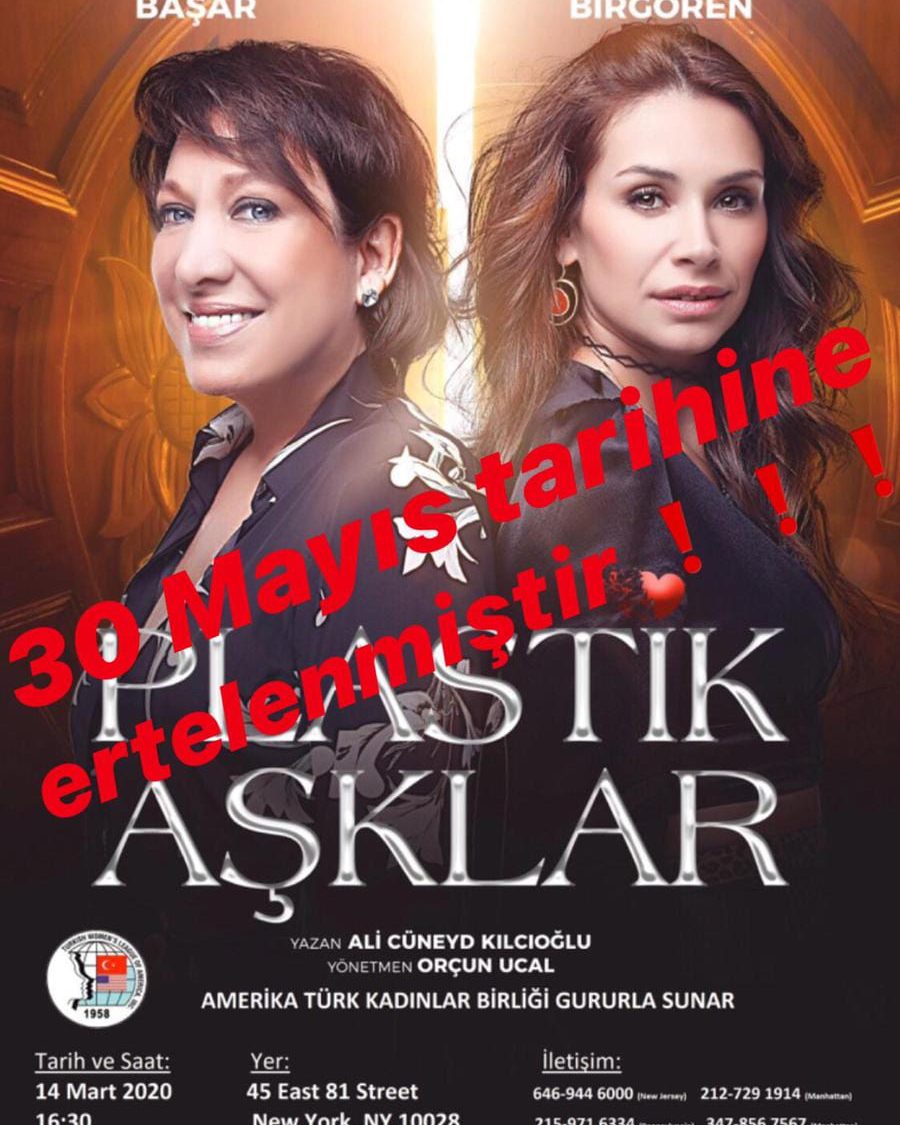 Plastik Aşklar Tiyatro Oyunumuz 30 Mayıs 2020 tarihine ertelenmiştir!