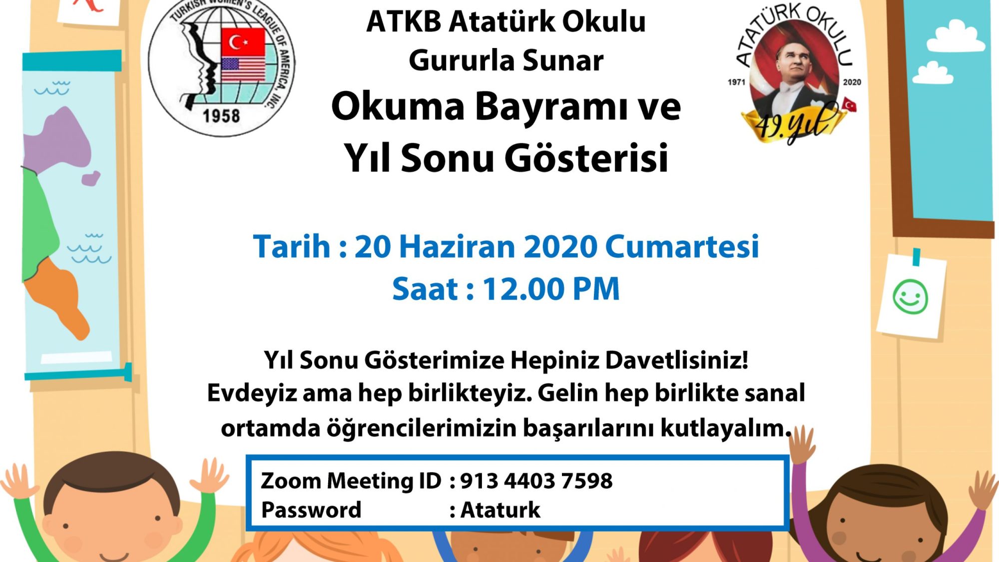 ATKB New York Atatürk Okulu Okuma Bayramı ve Yıl Sonu Gösterisi