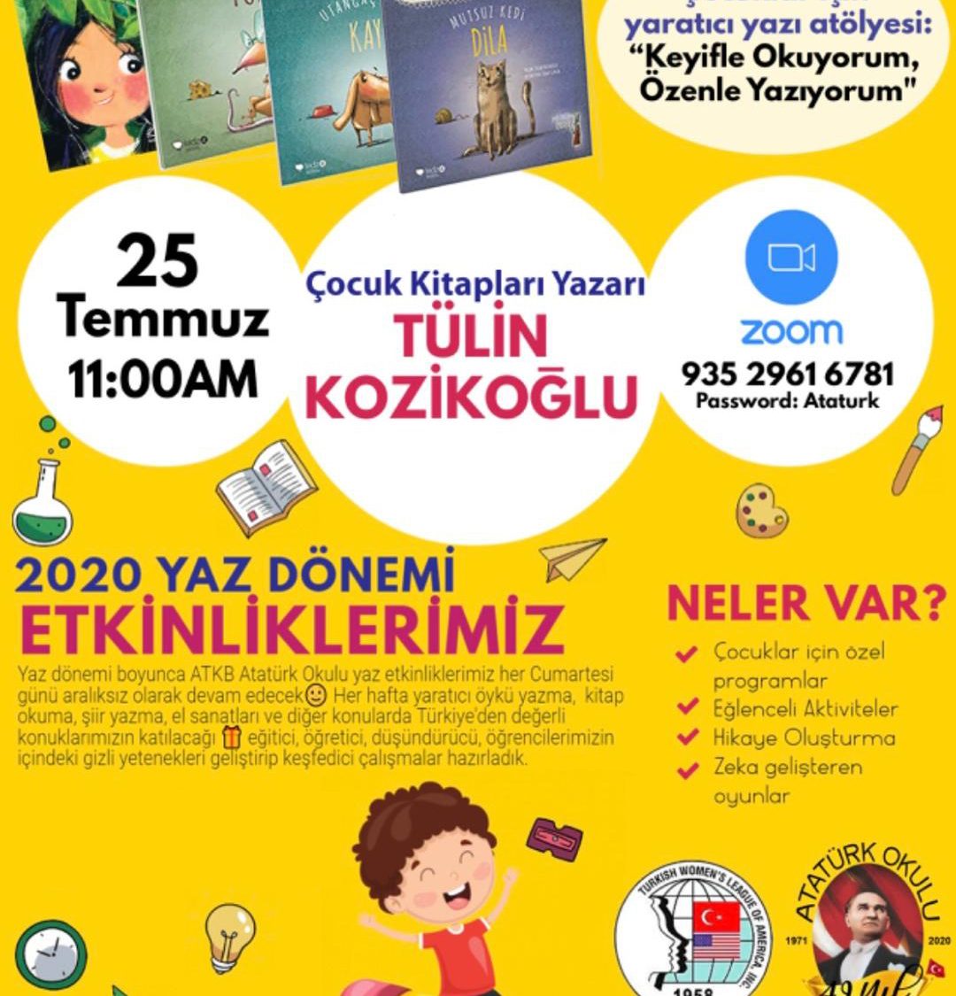 ATKB New York Atatürk Okulu Yaz Programı – 25 Temmuz 2020