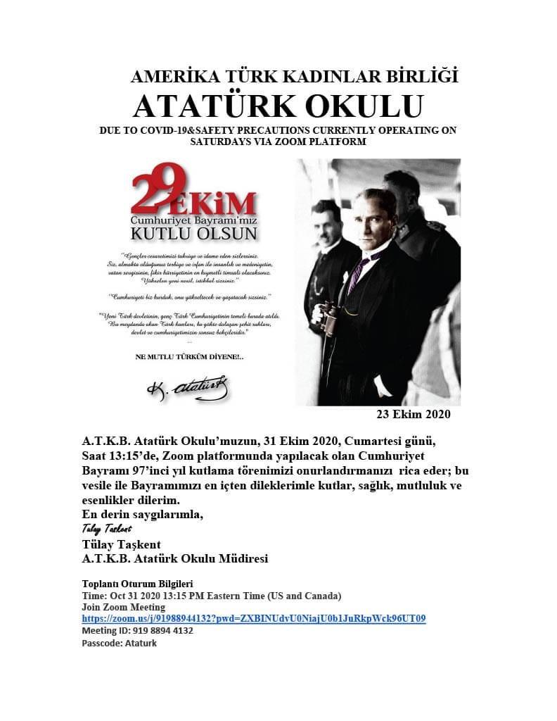 29 EKİM Cumhuriyet Bayramı ‘mız Kutlu Olsun