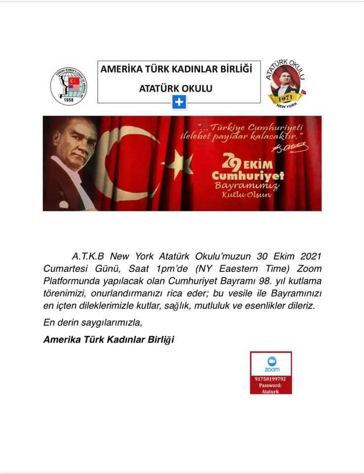 29th of October Anniversary of Turkish Republic Day