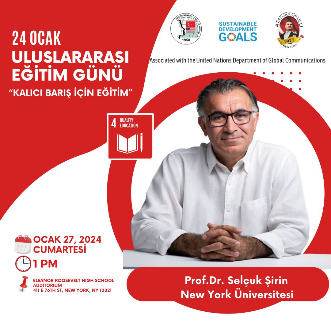 2024 ATKB ve NY ATATURK OKULU ULUSLARASI EGITIM GUNUNU KUTLUYOR