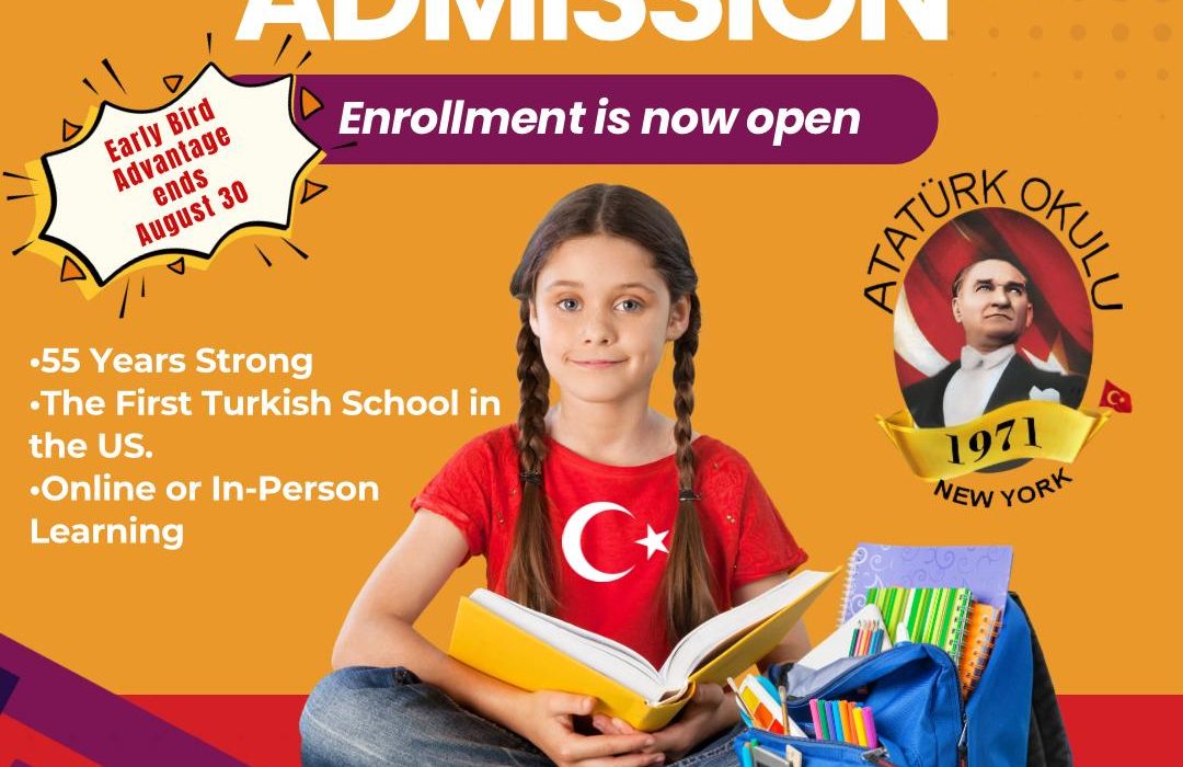 NY Ataturk School 2025-2026 Academic Year Registration is now Open!